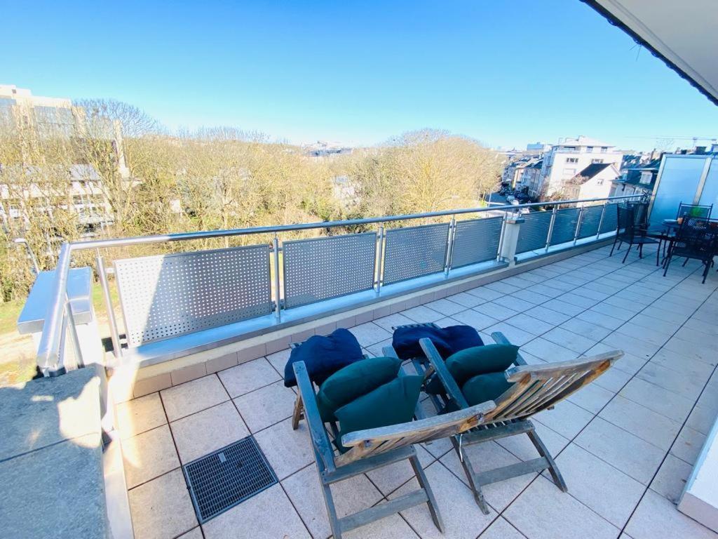 Big Penthouse 2 Bedrooms In Center With Parking And Largeterrace-41 룩셈부르크 외부 사진